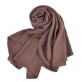 thumbnail image 1 of Youkk Classic And Fashionable Solid Color Scarf For Women Any Occasion R Single Color And Pleated Scarf coffee, 1 of 6