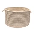 thumbnail image 1 of Natural Wool Houndstooth- Cream 14''x10'' Utility Basket, 1 of 2