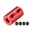 thumbnail image 1 of Unique Bargains Raccord d'Arbre 3.17mm à 5mm Alésage L20xD12 Moteur de Robot Rigide Connecteur Rouge, 1 of 3