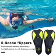 thumbnail image 2 of CSChome Lightweight Diving Fins Plastic Diving Fins Swimming Training Flippers Short Blade Flippers Leg Strength Building, 2 of 7