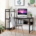 thumbnail image 4 of Costway Multi-Functional Computer Desk with 4-tier Storage shelves Black, 4 of 10
