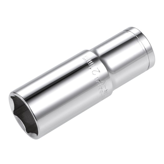 Unique Bargains 1/2-Inch Drive 6 Point Deep Socket 21mm Metric, Cr-V Steel