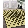 thumbnail image 3 of Ahgly Company Tapis Rond Lavable en Machine Intérieur Transitionnel Marron, 3 Pieds Rond, 3 of 7