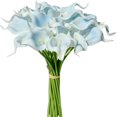 thumbnail image 1 of CHUANK 20pcs Artificial Calla Lily Silk Flowers 13.4” for Home Kitchen Wedding Table Decoration (White), 1 of 18