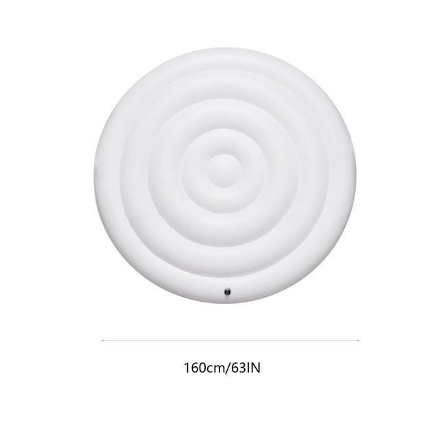 Jpxdew Hot Tub Cover Inflatable 63 inch,Windproof Rainproof PVC Spa Cover,Energy Saving Round