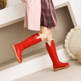 thumbnail image 1 of Warm Cotton Boots With Buckle Thick-soled Round Toe Women's High Boots, 1 of 9