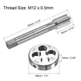 thumbnail image 2 of Unique Bargains M12 x 0.5mm Metric Tap and Die Set Machine Thread Tap with Round Die, 2 of 6