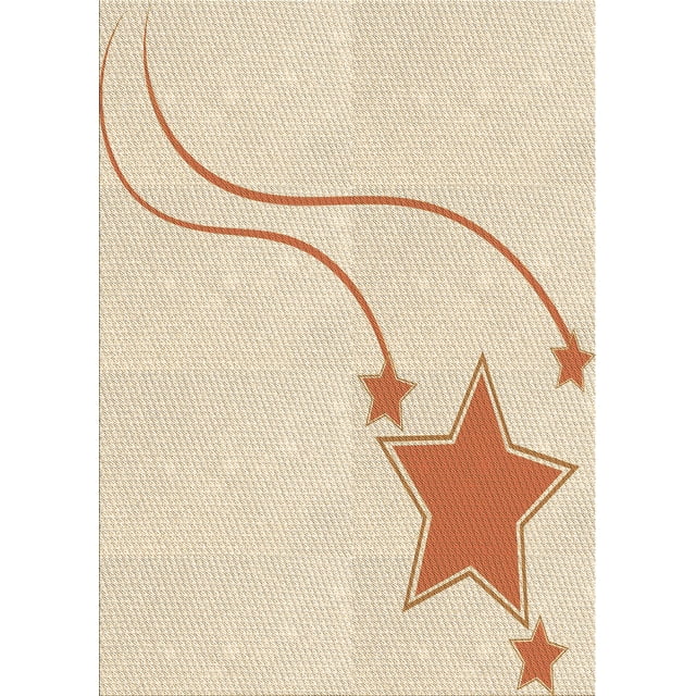 Ahgly Company Machine Washable Indoor Rectangle Transitional Moccasin Beige Area Rugs, 2' x 4'