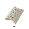thumbnail image 2 of Youkk 50 Pieces Pillow Candy Box Wedding Party Celebration Chocolates Favors Cookies Snacks Present Gifts Package for Gold Pattern, 2 of 6