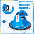 thumbnail image 3 of Honeyjoy Auto Tamponneuse 12V pour Enfants et Tout-Petits, Voiture Électrique à Chevaucher avec Rotation à 360° Bleu, 3 of 10