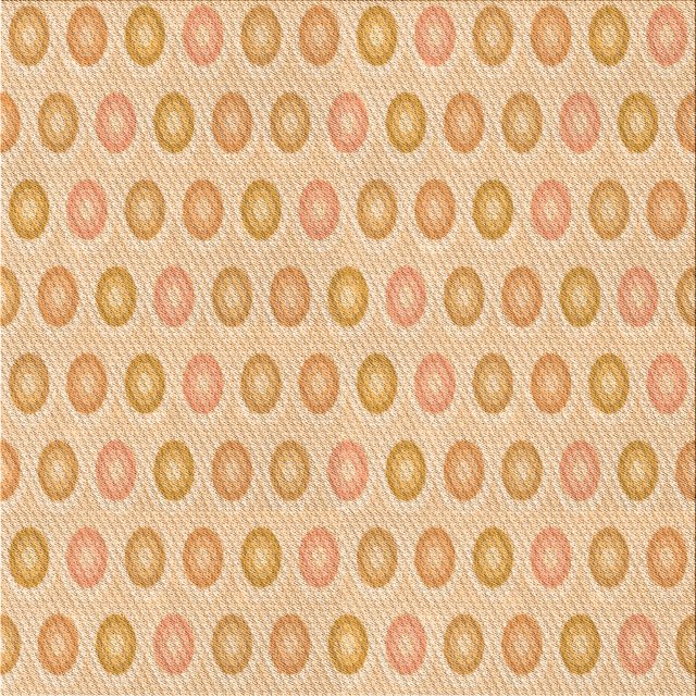 Ahgly Company Machine Washable Indoor Square Transitional Orange Area Rugs, 8' Square