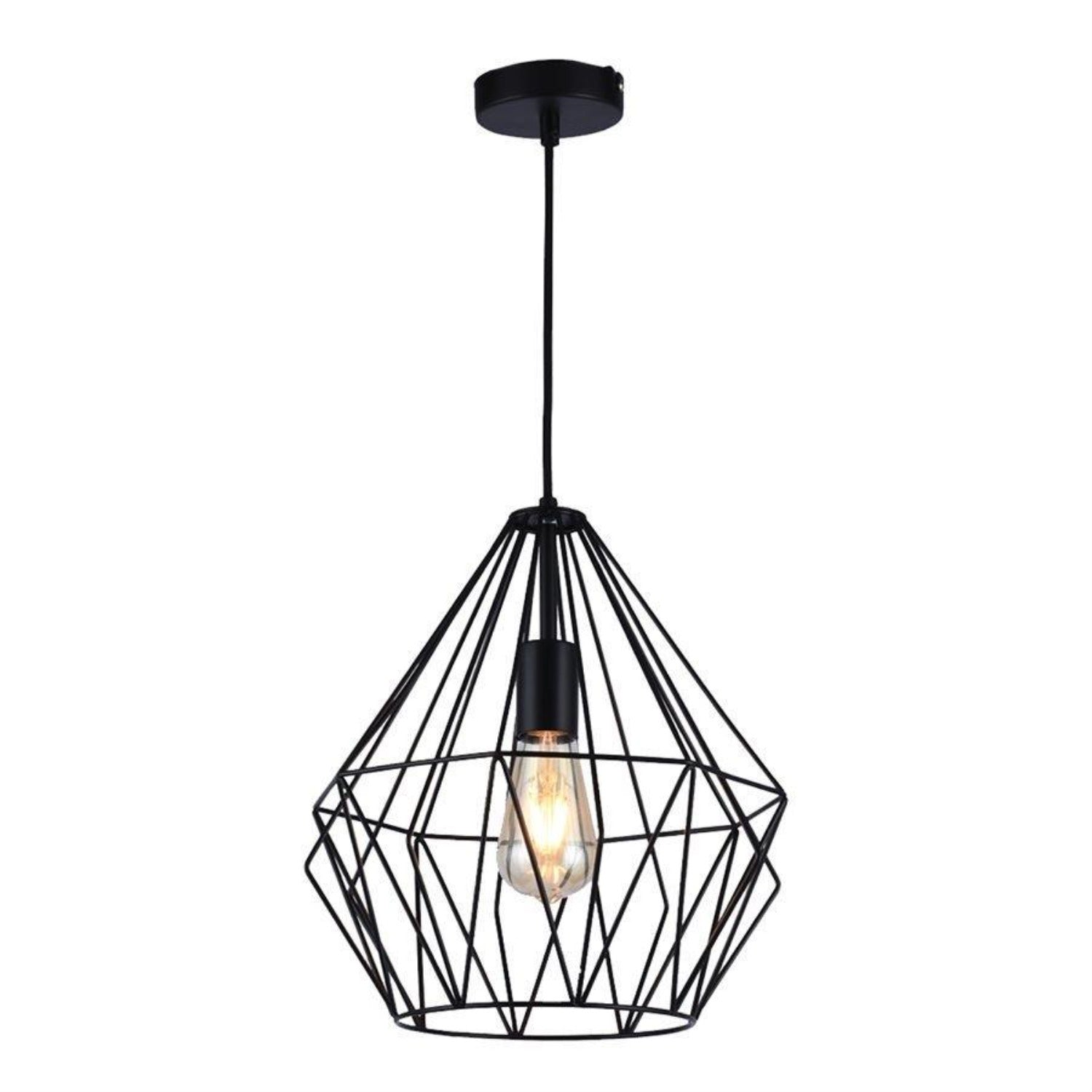 Xtritty - Suspension Lumineuse, Largeur 11.81 Pieds', de la Collection Sterling, Noir