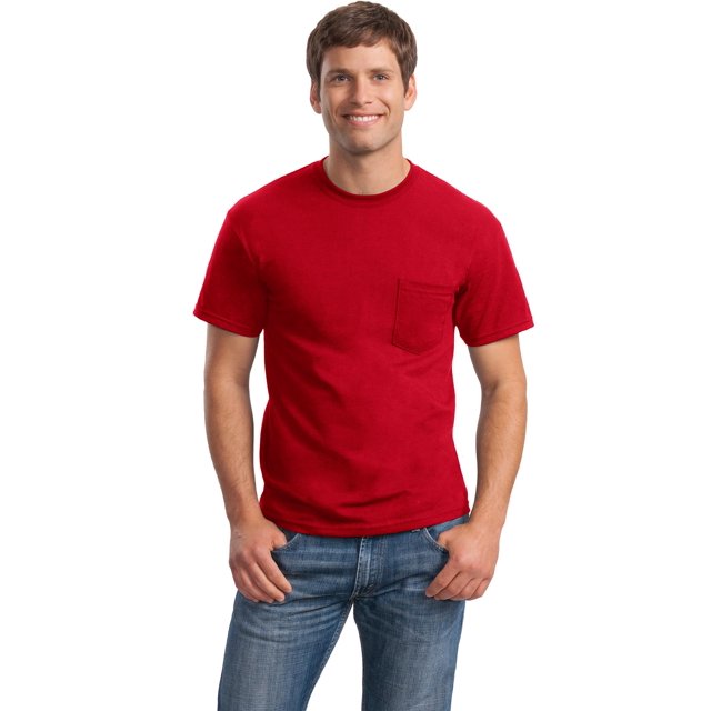 Gildan Men's Short Sleeve T-Shirt With Pocket . 8300