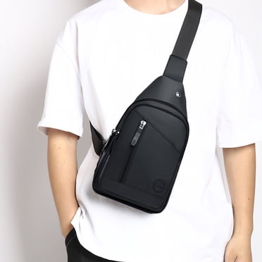 Small Sling Bag Men Women Bag Shoulder Bag With Headphone Hole Hiking Travel Camping Outdoor Travel Business Trip Large Capacity, Czzoypi Small Sling Bag Men Women
