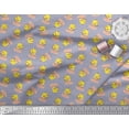 thumbnail image 2 of Soimoi Modal Satin Fabric Cup,Plate & Chick Cartoon Print Fabric by the Yard 42 Inch Wide, 2 of 3