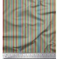 thumbnail image 1 of Soimoi Tissu Crêpe Polyester à Rayures Verticales au Mètre 52 Pouces de Large, 1 of 5