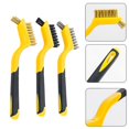 thumbnail image 3 of Mini Wire Brush Brass Nylon & Stainless Steel Brushes Rust Remover Clean Polish, 3 of 8