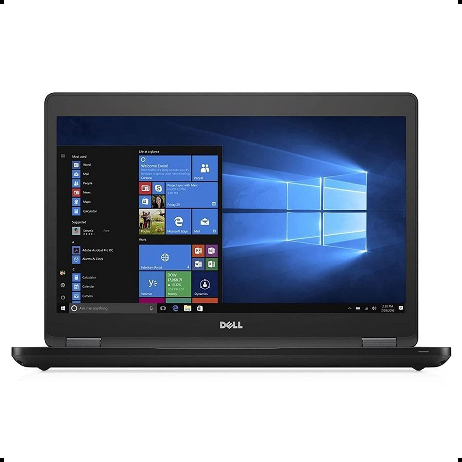 Dell Latitude 5480 14-inch Laptop (Intel Core i5-6300U, 8GB RAM, 256G Solid State Drive) Win 11 Pro with Free LIXSUNTEK® Ethernet Cable Grade A Refurbished