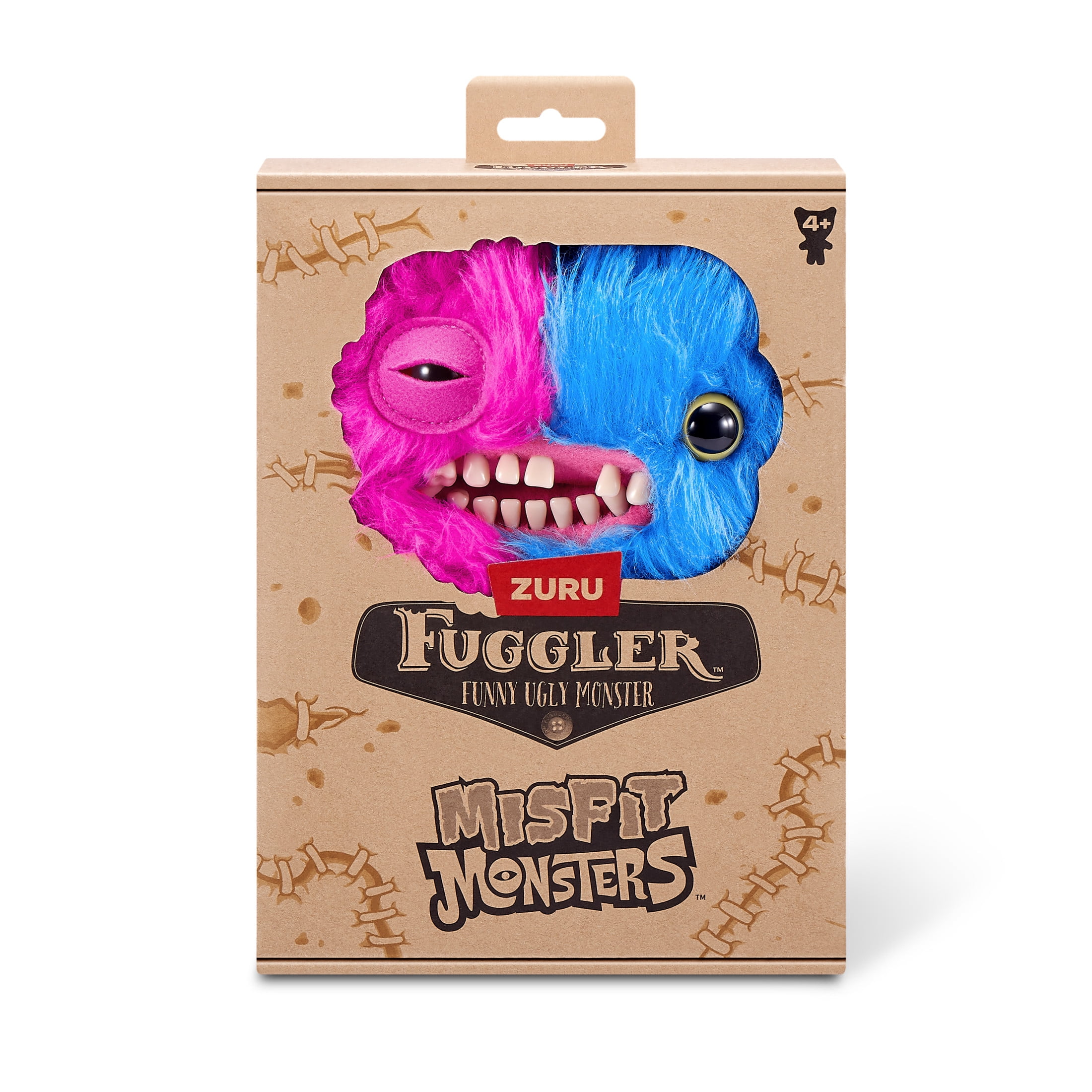 Fuggler Misfit Monsters 9-inch Series 1 (Mr Screech - Pink & Blue) by ZURU