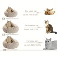 thumbnail image 3 of Lit pour Animal Rond à Capuchon en Peluche, Lit Chaud pour Petits Chiens, Lit Moelleux et Doux pour Chat,, 3 of 4