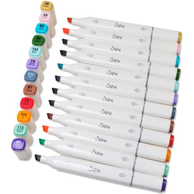 Sizzix S663056 Couleurs Assorties Stylos Permanents