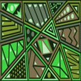 thumbnail image 1 of Ahgly Company Machine Washable Indoor Square Transitional Dark Forest Green Area Rugs, 4' Square, 1 of 7
