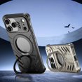 thumbnail image 3 of Metal Case For IPhone 17 Pro Max/17 Pro/17, Aluminum Alloy Case With Magnetic Rotating Ring Stand Heat Dissipation Shell, 3 of 8