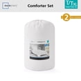 thumbnail image 3 of Mainstays Twin/Twin XL Comforter Set, Soft Lightweight & All Season, 2-Piece, White, 3 of 12