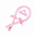 thumbnail image 4 of Curler Headband Clip Set Heatless Rubber Fixation Curling Hair Styling Tool for Sleeping Pink, 4 of 12