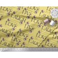 thumbnail image 3 of Soimoi Poly Georgette Fabric Floral Love Text Print Sewing Fabric Yard 42 Inch Wide, 3 of 5