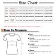 thumbnail image 3 of Pompotops T-shirt Imprimé Mode Femme Mi-Longueur Manches 3/4 Blouse Col Rond Casual Tops Dégagement, 3 of 5