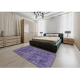thumbnail image 4 of Ahgly Company Tapis d'Intérieur Carrés Abstraits Violets Abstraits pour Aire, 3 Pieds Carré, 4 of 6
