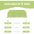 thumbnail image 5 of Table Cloth - Polyester Table Cloth for Rectangle Table, 60''x84'' Tablecloth, Decorative Tablecloths for Parties, Dinings, Picnics, Washable & Ironable, Black Black 60" X 84" Black 60" X 84", 5 of 5