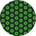 thumbnail image 1 of Ahgly Tapis Rond Lavable en Machine Intérieur Transitionnel Noir Nuit, 6 Pieds Rond, 1 of 7