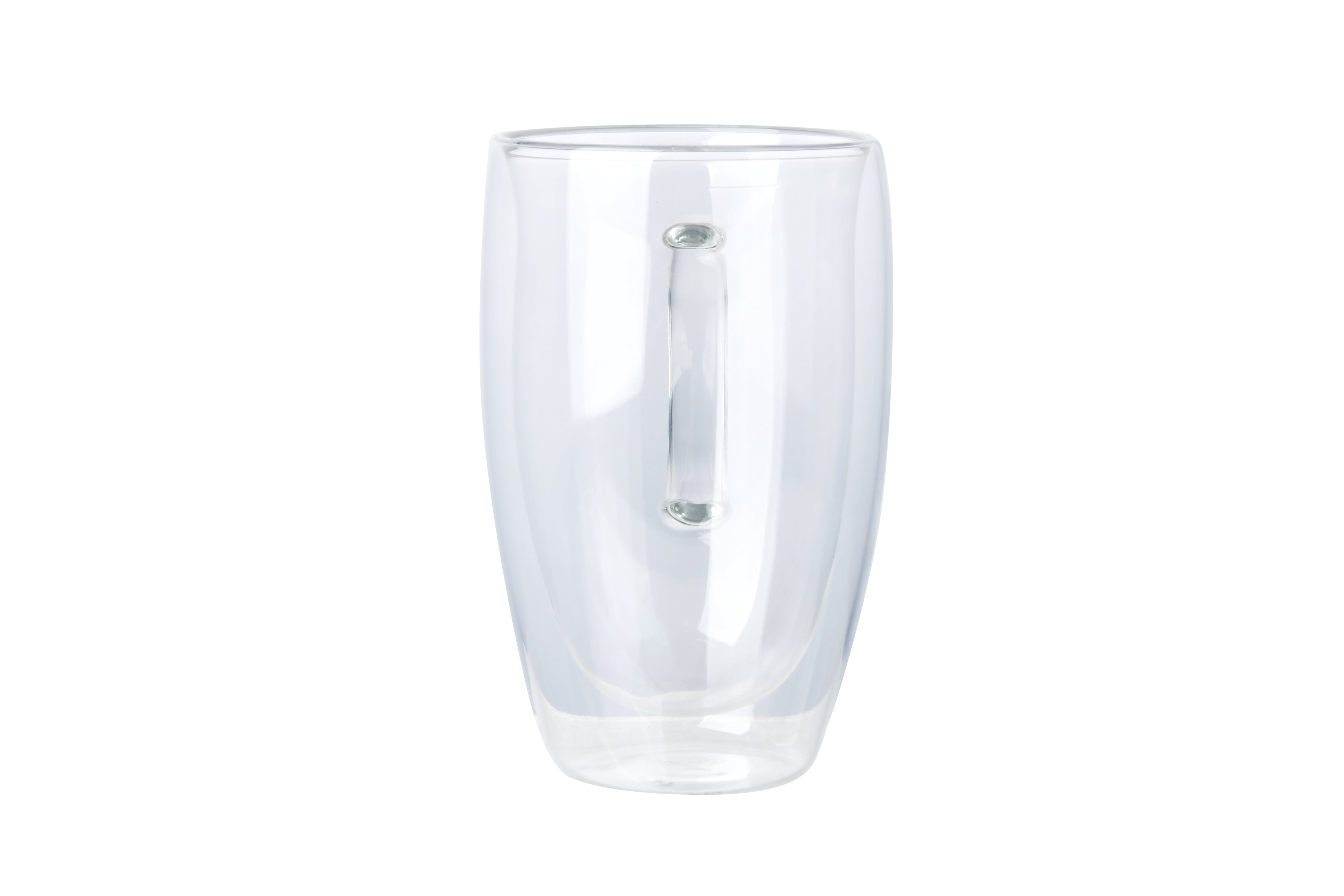 Mainstays Double Wall Clear Glass Mug 15oz, 1 Piece