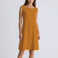 thumbnail image 1 of Ovzne Robes pour Femmes Robe d'Été Robe Sans Manches Décontractée Unie à Col Rond Robe Maxi Grande Taille Liquidation, 1 of 6