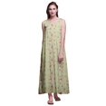 thumbnail image 1 of Bimba Robe de Nuit en Rayonne pour Femmes Maxi Imprimée Tenue de Sommeil Robe de Nuit-G, 1 of 5