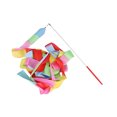 thumbnail image 2 of maskred 2 Meters Ribbon Wands Girls Rainbow Decorations Twirling Rod Stick Portable Birthday Party Stuffers Gymnastics Streamers for Colorful, 2 of 6