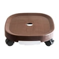 thumbnail image 2 of Rbaofujie Universal Wheel Round Plastic Base Mobile Flowerpot Tray Thickened Resin Universal Wheel with Brake Strap Water Box Drawer Tray with Wheel Flower Support, 2 of 5