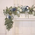 thumbnail image 1 of mmirethe Durable Artificial Flower Table Runner - Good Texture Exquisite Crafted Decoration Wedding White 1Set, 1 of 6