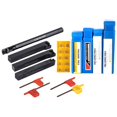 thumbnail image 2 of 4 Pieces Lathe Boring Bar and 10Pcs Carbide Inserts with 4Pcs Wrench Replacement, 2 of 9