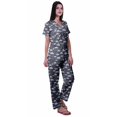 thumbnail image 3 of Moomaya Ensemble de Pyjama en Coton Imprimé à Col Cranté, Boutonné, pour Femmes, Tenue de Nuit, 3 of 6