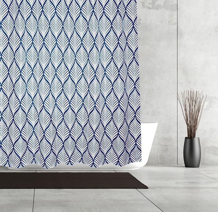 RIDEAU DE DOUCHE DECO LEAF