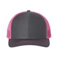 thumbnail image 1 of Adjustable Snapback Trucker Cap, Adjustable, CharcoalNeon Pink, 1 of 3