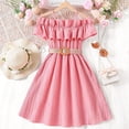 thumbnail image 2 of Kcodviy Robe Sans Manches Unie pour Tout-Petites Filles 18-24 Mois Robe de Princesse Robe de Danse Fête Robe à Pois pour Filles Robes Vêtements, 2 of 8
