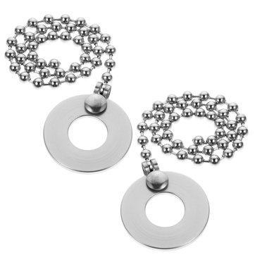 MOVTOTOP 2 Pcs Cymbal Sizzle Chain Cymbal Sound Effect Adjustment Cymbal Chain For Ride Crash Drum Kits Jazz Drum Cymbal Accessories