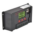 thumbnail image 4 of Contrôleur de Panneau Solaire, Contrôleur Solaire Double Protection de Courant Inverse Courant de Charge Évalué 40A Support 12V/24V Identification Automatique pour l'Extérieur, 4 of 8