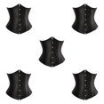 thumbnail image 3 of maskred Femmes Dentelle-Up Corset Shapewear et Confortable Noir L 5Set, 3 of 6
