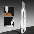 thumbnail image 2 of Heavy Duty Multi-Purpose Utility Knife Stainless Steel Cutter For Carpet Box Opening And Crafts 0.38 Pounds, 2 of 9