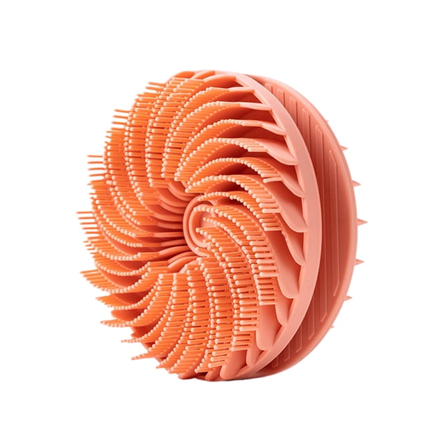 ziyahi Exfoliating Bath Brush With Soft Texture Long-lasting Silicone Brush For Shower orange